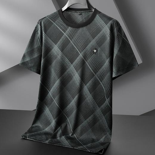 【DPF】大依优型大码短袖T恤肥佬时尚圆领半袖体恤薄款打底衫夏季男士加肥加大胖子 商品图2