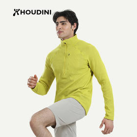 HOUDINI胡丁尼Pace Flow疾速男网眼透气立领抓绒衣外套 830047