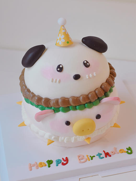 怕恰猪堡叠叠乐 - 戚风水果生日蛋糕 商品图1