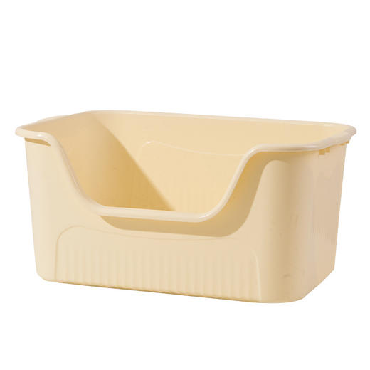 猫砂盆 大号 开放式 加高防外溅 高围栏 猫厕所  猫用品批发 商品图4