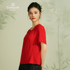 乔万尼圆领真丝小衫宽松显瘦短袖T恤ES2C183 商品缩略图3