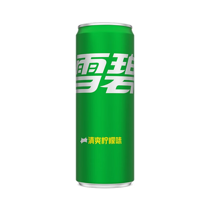 雪碧摩登罐清爽柠檬味汽水 330ml*1罐/6罐