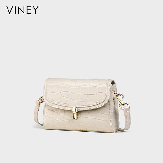 牛皮鳄鱼纹小包 | VINEY 斜挎包包2025新款夏天单肩高级感小众轻奢女包 商品图3