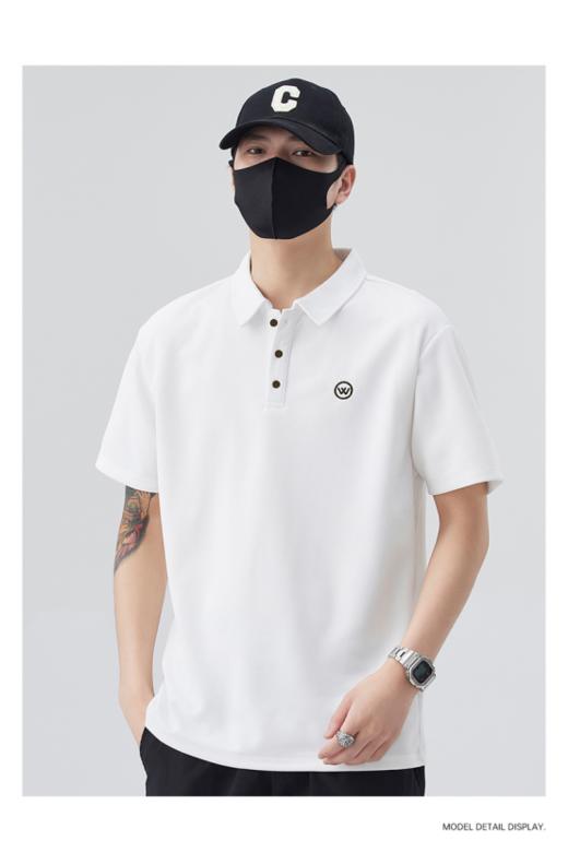 😍夏日炎炎，想要在户外活动时既保持清爽又展现型男魅力✌️ 这款👀【夏季7A抗菌防晒男士刺绣polo衫短袖宽松百搭『T259』】😎绝对不容错过！ 商品图5