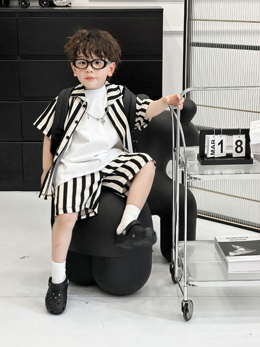 一套39.9💰两套69.9💰👋【佑族儿童痞帅沙滩风休闲套装Y2461】🍂巨巨巨好看的沙滩风潮流时尚套装来了，超多好看的款式，😎 每一套都十分的好看 商品图2