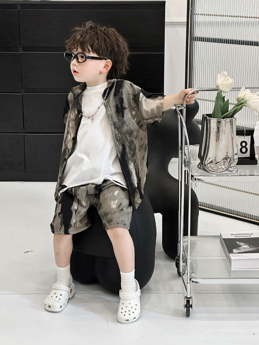 一套39.9💰两套69.9💰👋【佑族儿童痞帅沙滩风休闲套装Y2461】🍂巨巨巨好看的沙滩风潮流时尚套装来了，超多好看的款式，😎 每一套都十分的好看 商品图6