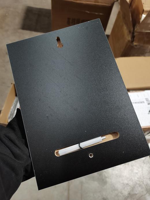 磨砂黑色铝片授权牌 商品图3