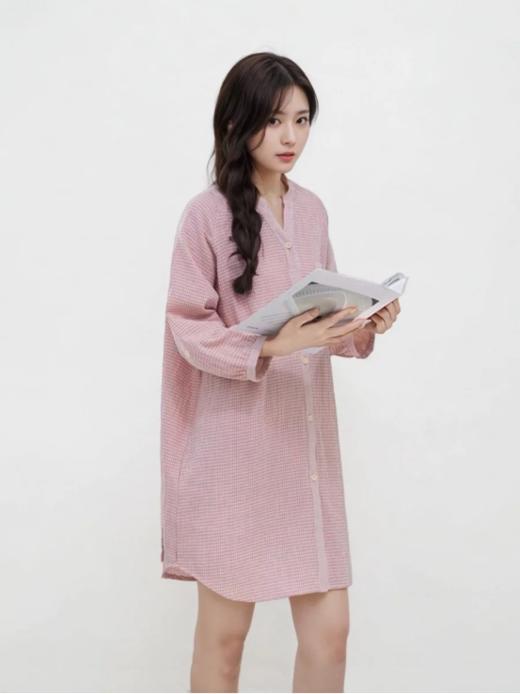 🙋♀ 【法国玛万生活方块田园风V领裙】棉质睡衣😍越穿越舒服 一定不要错过！超级绵软！肉眼可见的软糯👍 商品图3