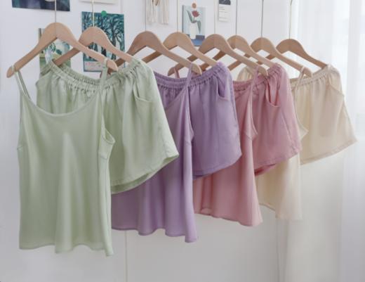 🥳【法国MAWALIFE玛万生活轻奢锻凉感听心天丝吊带套装】🙆正宗奥地利60支进口兰精天丝面料，😘正品秒杀XXX|套，库存无补 商品图1