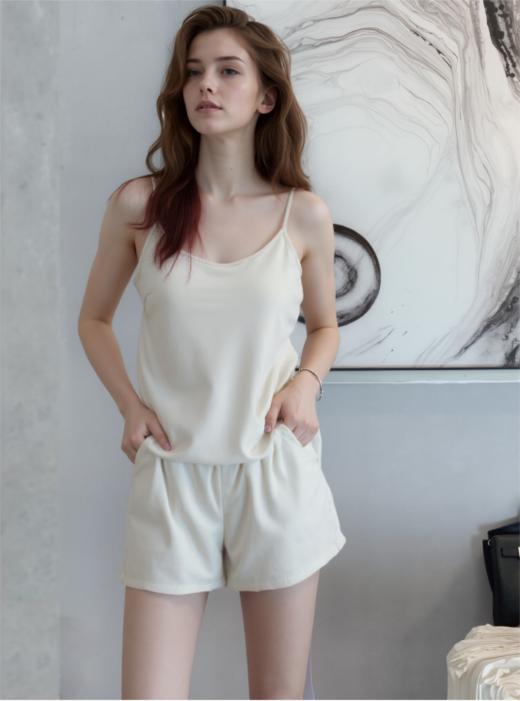 🥳【法国MAWALIFE玛万生活轻奢锻凉感听心天丝吊带套装】🙆正宗奥地利60支进口兰精天丝面料，😘正品秒杀XXX|套，库存无补 商品图4