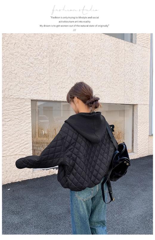 太划算了！！宽松版-9310可拆卸连帽亮面布盘扣夹棉外套-喜出 商品图4