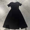 MZ收腰显瘦短袖连衣裙（黑）夏季152010480321 商品缩略图3