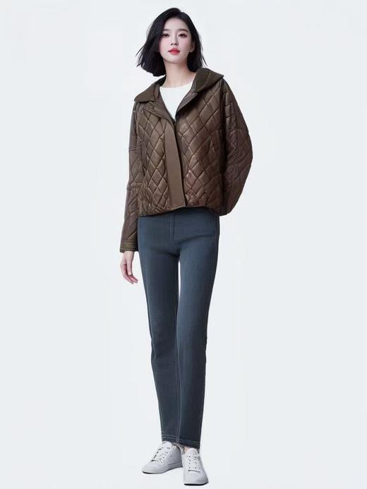 太划算了！！宽松版-9310可拆卸连帽亮面布盘扣夹棉外套-喜出 商品图6