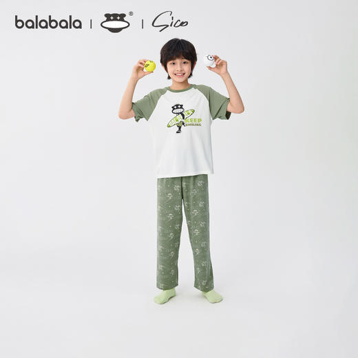 巴拉巴拉儿童睡衣套装夏季空调服男家居服 商品图0