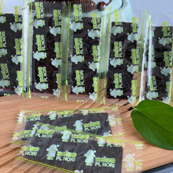 波力海苔片原味100g约645片儿童年货零食高蛋白即食紫菜拌饭碎纯海苔 /休闲食品 /海味零食 /海苔 商品图3