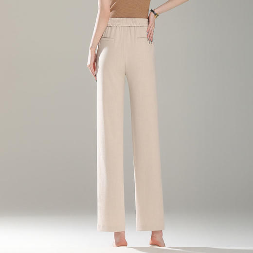 MYX-XBMY-T6059-L垂感通勤时尚九分西装裤显瘦高腰直筒裤春夏新款气质窄版阔腿裤 商品图2