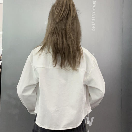 Z 双口袋短款衬衫41225春季025991040128 商品图1