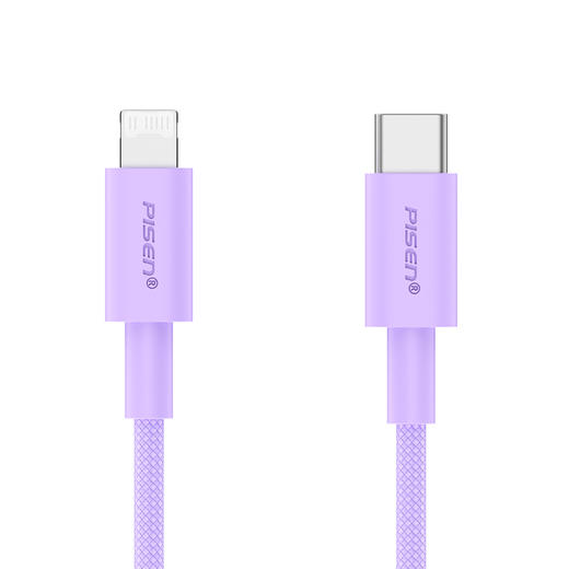 品胜 C to L炫色编织27W快充线0.5米/1.2米/2米 支持苹果设备 3A快充 商品图8