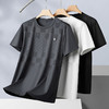 【冰丝】【DPF】大依优型大码短袖T恤冰丝弹力半袖加肥加大夏季新款肥佬运动上衣男士 商品缩略图1