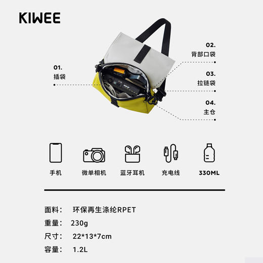 【积分兑换】未行Kiwee 三角单肩包-迷你Mini 商品图3