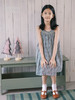 碎花缩褶吊带连衣裙 商品缩略图0