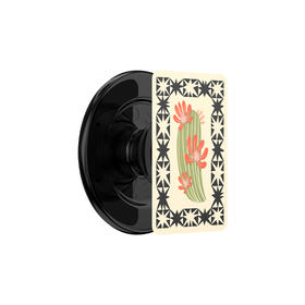 【自由暮色】仙人掌图腾·MagSafe圆啪嗒 MAGSAFE磁吸手机气囊支架 Round圆啪嗒系列 撞色 植物花卉 图腾