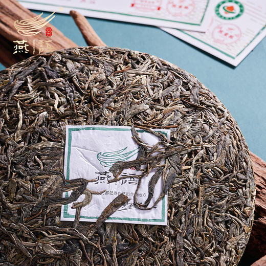 2025燕语有机营盘头采古树春饼礼盒装349g(生普） 商品图4