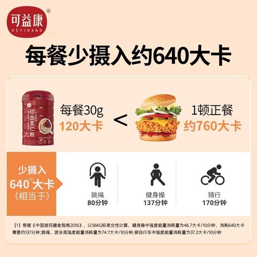 可益康谷物代餐粉礼盒500g*2（红豆薏米粉500g+黑芝麻核桃黑豆粉500g ） 商品图4