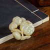清 白玉雕莲子把件 商品缩略图1