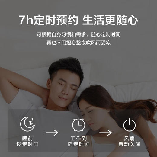 Midea/美的  家用轻音宿舍立式大风电扇摇头节能遥控SAC35BR 商品图2