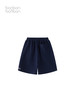 藏青对比色绣花短裤 商品缩略图1