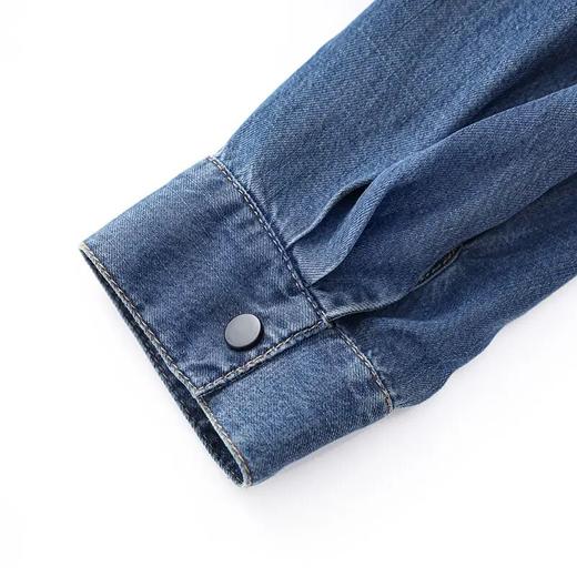 【高货wl】全新升级【铂金会员330/天猫449/差价119】(99000) 洛诗琳时尚复古天丝牛仔上衣收腰显瘦无袖连衣裙两件套 商品图3