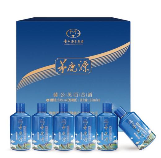 【广报智选自营】贵州茅台经典酱香型「茅鹿源」蒲公英酒礼盒装中秋礼125ml*6瓶 53%vol 商品图0