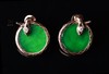 【瑞蛇】绿翠平安扣耳钉-EZ12502012 商品缩略图1