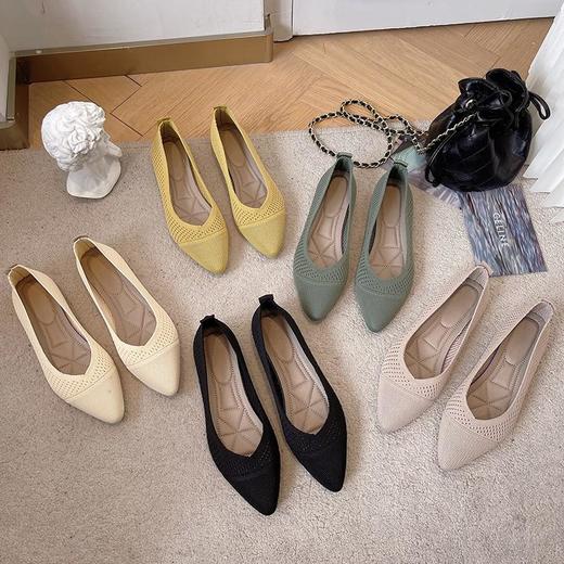 XUXI-法式软糯飞织王妃鞋 | 柔软有弹性 舒适简约 百搭显脚小 多款可选 商品图7