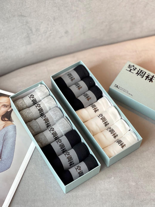 专利防臭7A级高效抗菌町内正品空调网眼船袜 商品图2