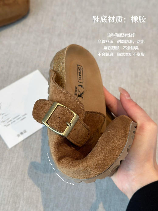 【莫兰迪勃肯彩拖】懒人一脚蹬 休闲又慵懒，怎么搭都有种轻松的时髦感寸圆圆的鞋头 对jiojio的包容性极好 商品图2