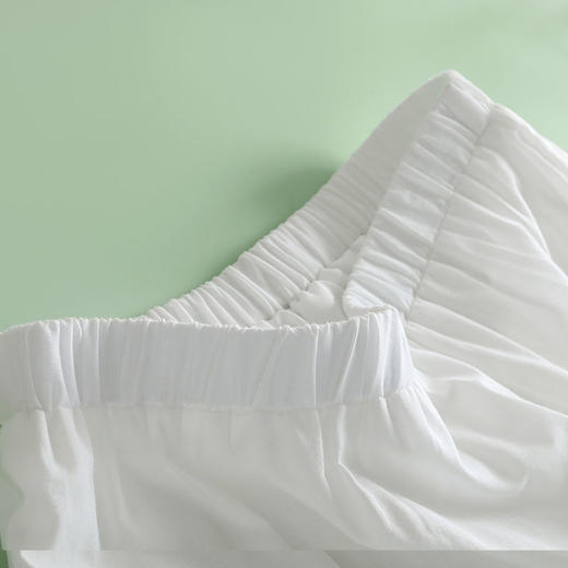 MYX-YZM-6925-L褶皱拼接镂空时尚半身裙松紧腰垂感修身A字裙初夏款中长款半身裙 商品图3