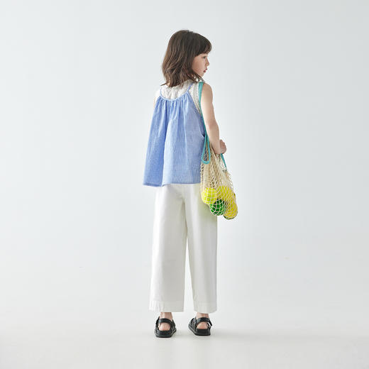 2025春夏第三波新品蓝白格纹小衫805K256045CD 商品图4