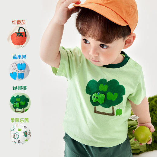 【呼吸T】迷你巴拉男女童T恤夏凉感抑菌不闷汗宝宝短袖上衣 商品图3