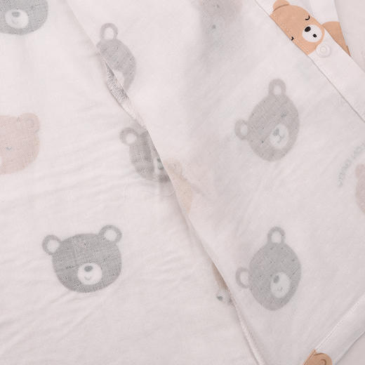 棉果果夏季男童女童5A抗菌防蚊套装纱布对开套装M201304225245 商品图5