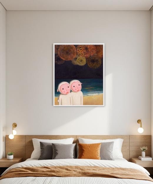 杨媛媛版画《陪你看烟花》99版 商品图4