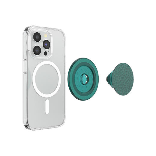 【自由暮色】森林印象·MagSafe圆啪嗒 MAGSAFE磁吸手机气囊支架 Round圆啪嗒系列 绿色 纹理 商品图2
