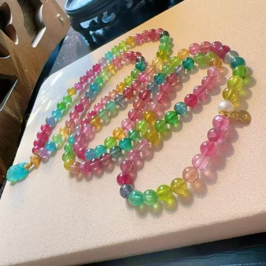 5mm-6mm多圈彩虹碧玺手链 商品图1