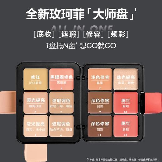 MakeUpForEver 玫珂菲十二色遮瑕修容膏 高光 腮红多用盘 商品图0