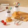 摩登主妇水果叉子套装家用儿童安全水果签收纳罐不锈钢甜品小叉子 商品缩略图4