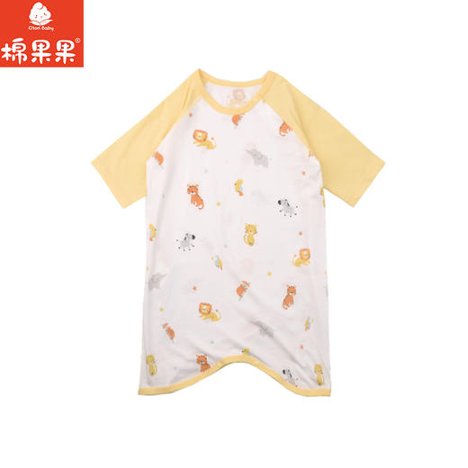 棉果果夏季男童女童睡衣家居防蚊5A抗菌睡袍M201571225238 商品图1