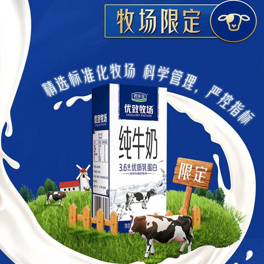 250ml*12君乐宝优致牧场纯牛奶 商品图1