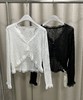 【门店同款】ENJOY夏季温柔蕾丝珍珠扣开衫 162256017 商品缩略图0