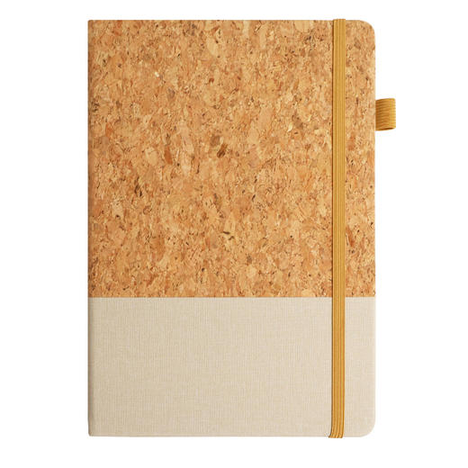 环保软木拼pu笔记本 软木笔记本套装a5高颜值绑带记事本可定制 商品图1